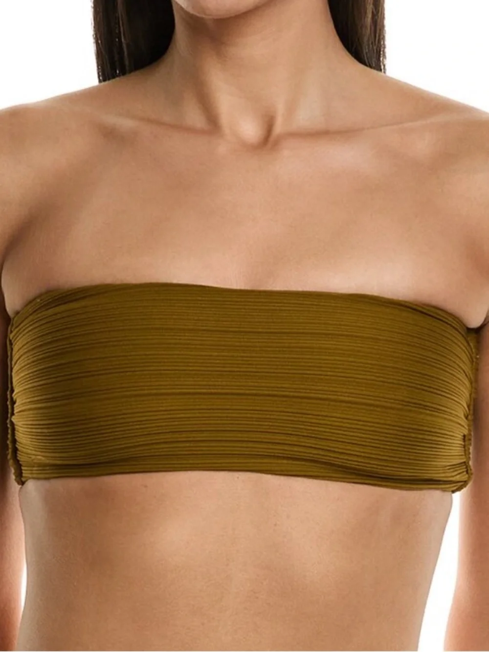 Mara Hoffman Abigail bikini top in olive green